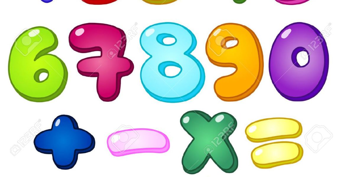 16582470-3d-bubble-shaped-numbers-and-math-signs-set-Stock-Vector-numbers-cartoon-number