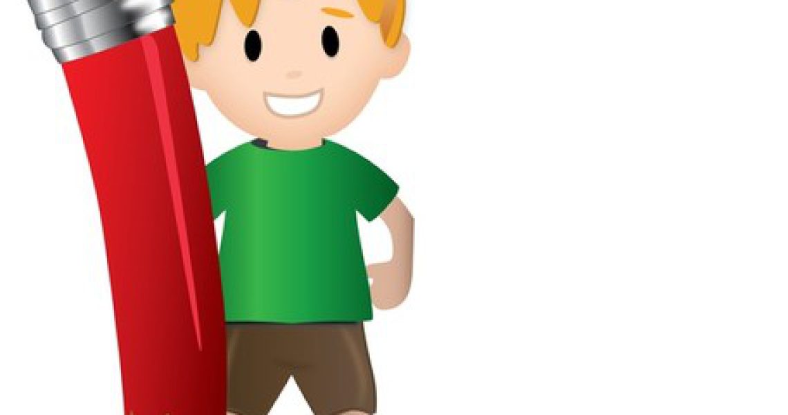 free-vector-kid-with-pencil-10013